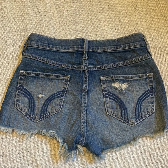 Blue Hollister Embroidered Denim Shorts - Picture 2 of 2